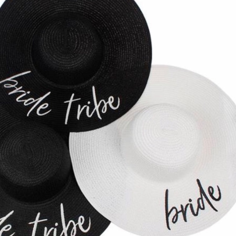 BRIDE TRIBE floppy Summer beach Sun Hats Honeymoon
